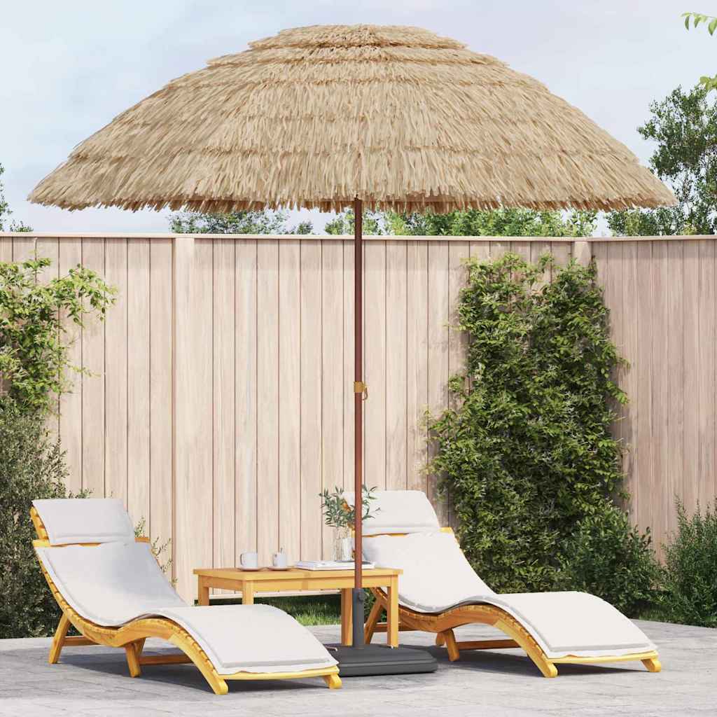 Beach Parasol Brown Ø 265 x 267 cm Steel