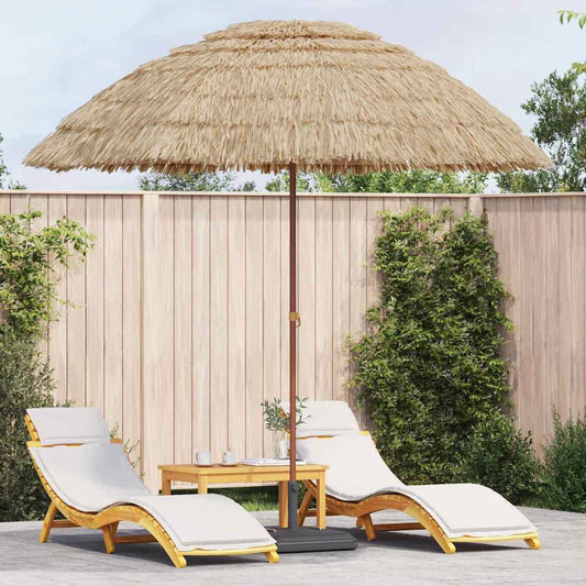Beach Parasol Brown Ø 265 x 267 cm Steel