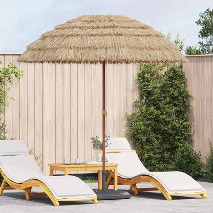 Beach Parasol Brown Ø 206 x 209.5 cm Steel