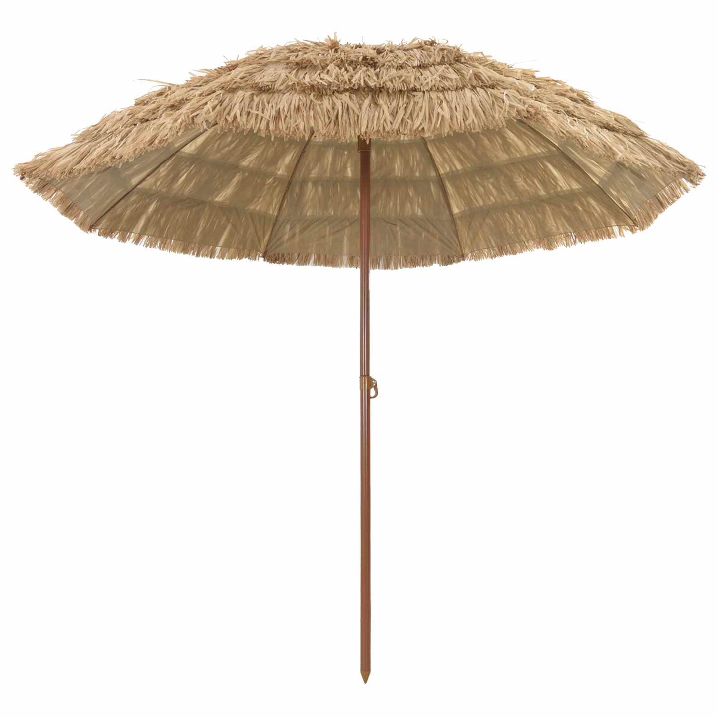 Beach Parasol 255 x 255 x 255 cm Polyester and Steel Natural