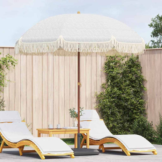 Beach Parasol 205 x 205 x 210 cm Polyester and Steel Round