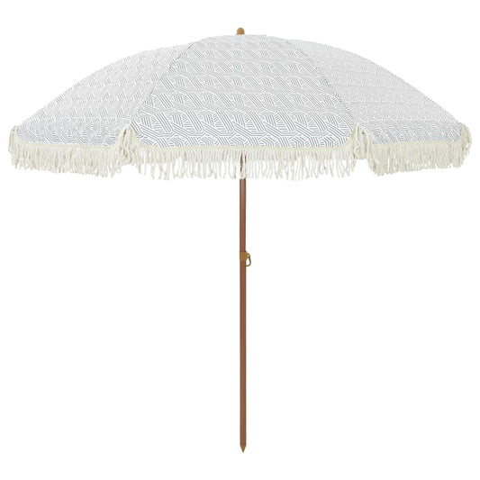 Beach Parasol 205 x 205 x 210 cm Polyester and Steel Round