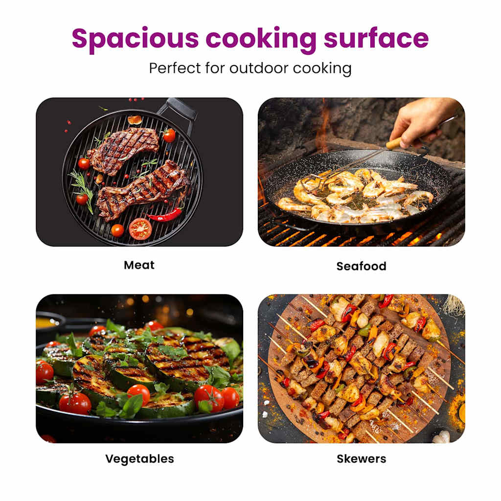 BBQ Grill Grate Silver 57 x 57 cm Stainless Steel