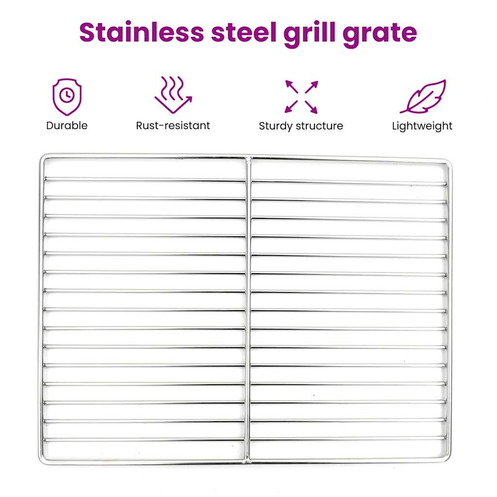 Grill Grate Silver 40 x 35 cm Stainless Steel