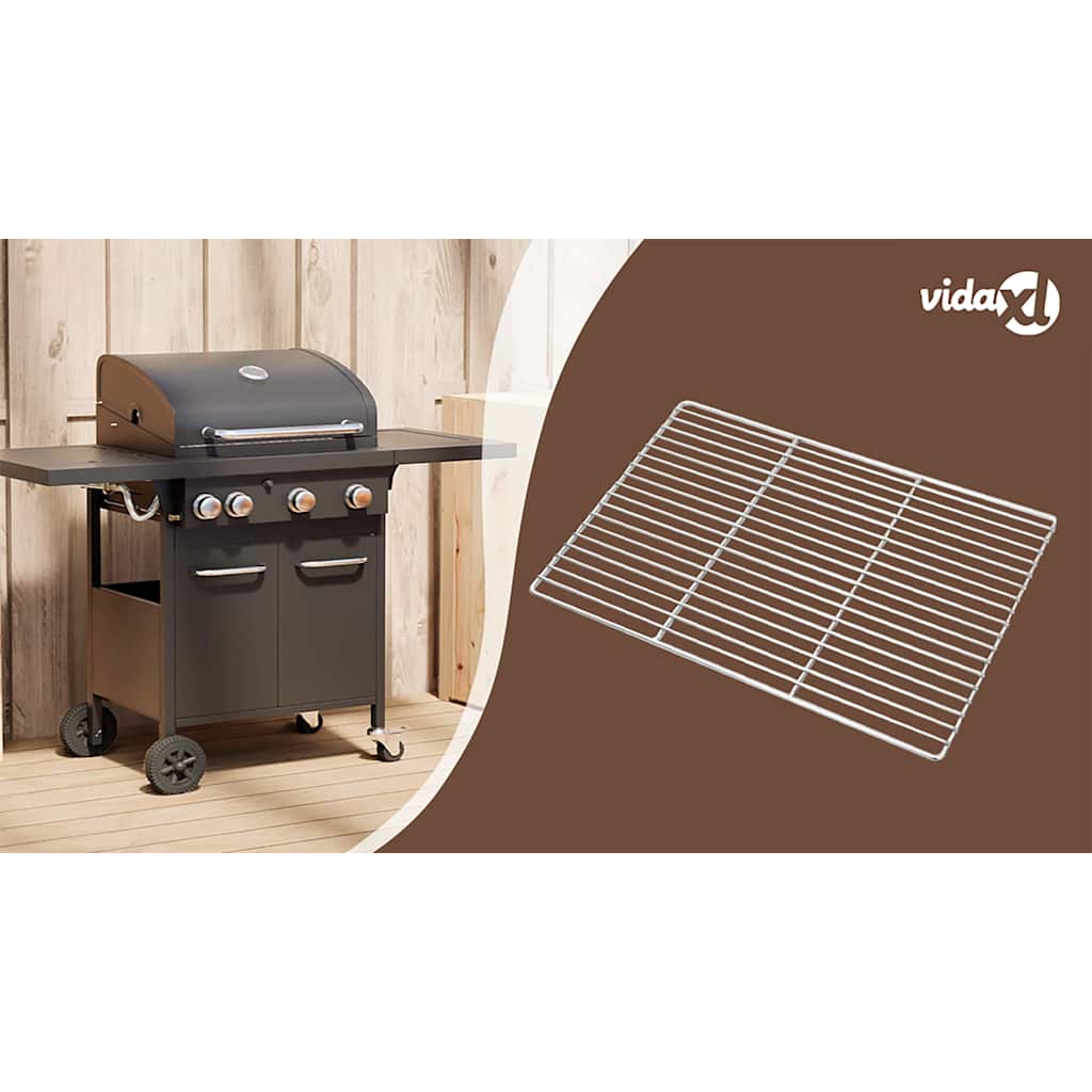Grill Grate Silver 67 x 40 cm Stainless Steel