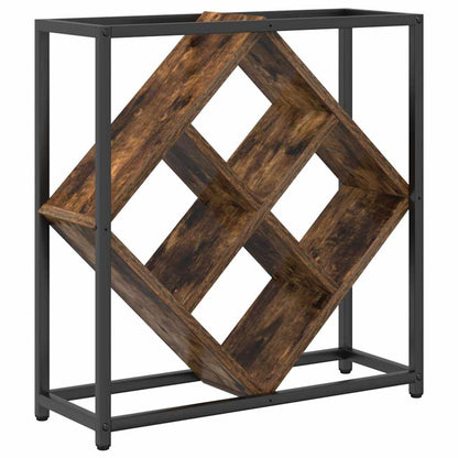 Wine Rack Smoked Oak 51 x 18 x 52.5 cm Engineered Wood