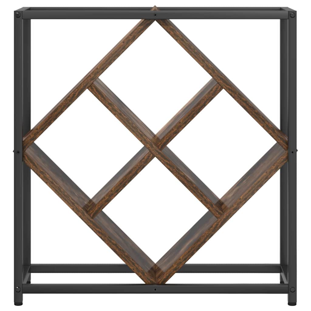 Wine Rack Smoked Oak 51 x 18 x 52.5 cm Engineered Wood