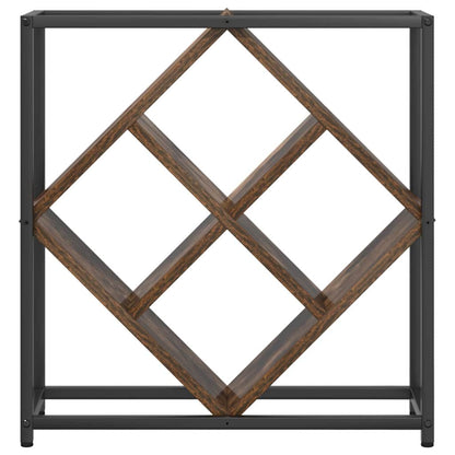Wine Rack Smoked Oak 51 x 18 x 52.5 cm Engineered Wood