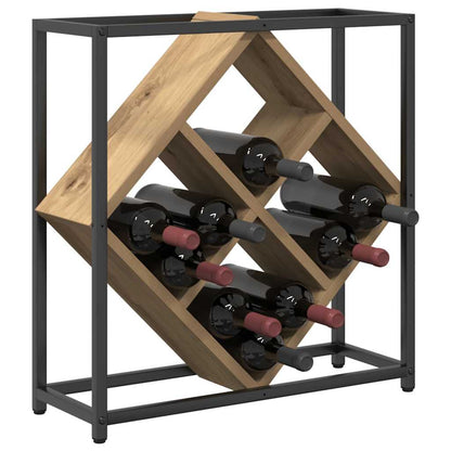 Wine Rack 16 bottles Engineered Wood Artisan Oak
