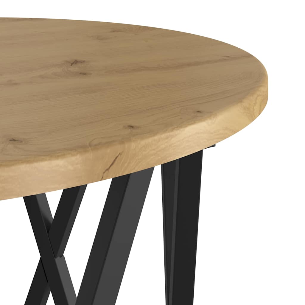 Side Table 2 pcs Artisan Oak 50 x 50 x 40 cm