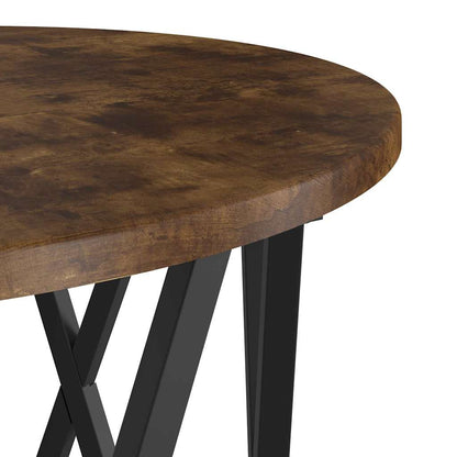 Nesting Side Table 3 pcs Smoked Oak Engineered Wood and Steel