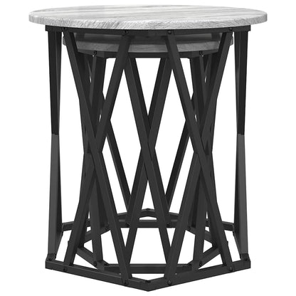 Coffee Table 2 pcs Grey sonoma 50 x 50 x 50 cm