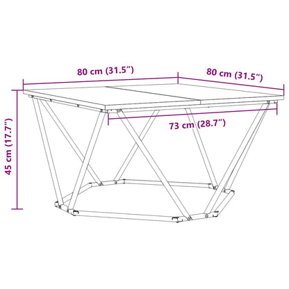 Coffee Table Artisan oak 80 x 80 x 45 cm