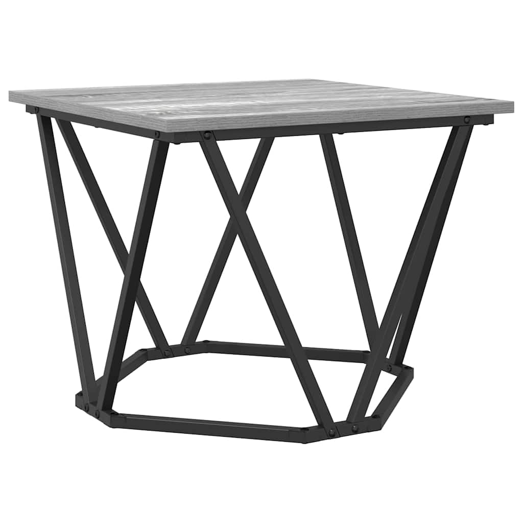 Coffee Table 3 pcs Grey sonoma 50 x 50 x 40 cm