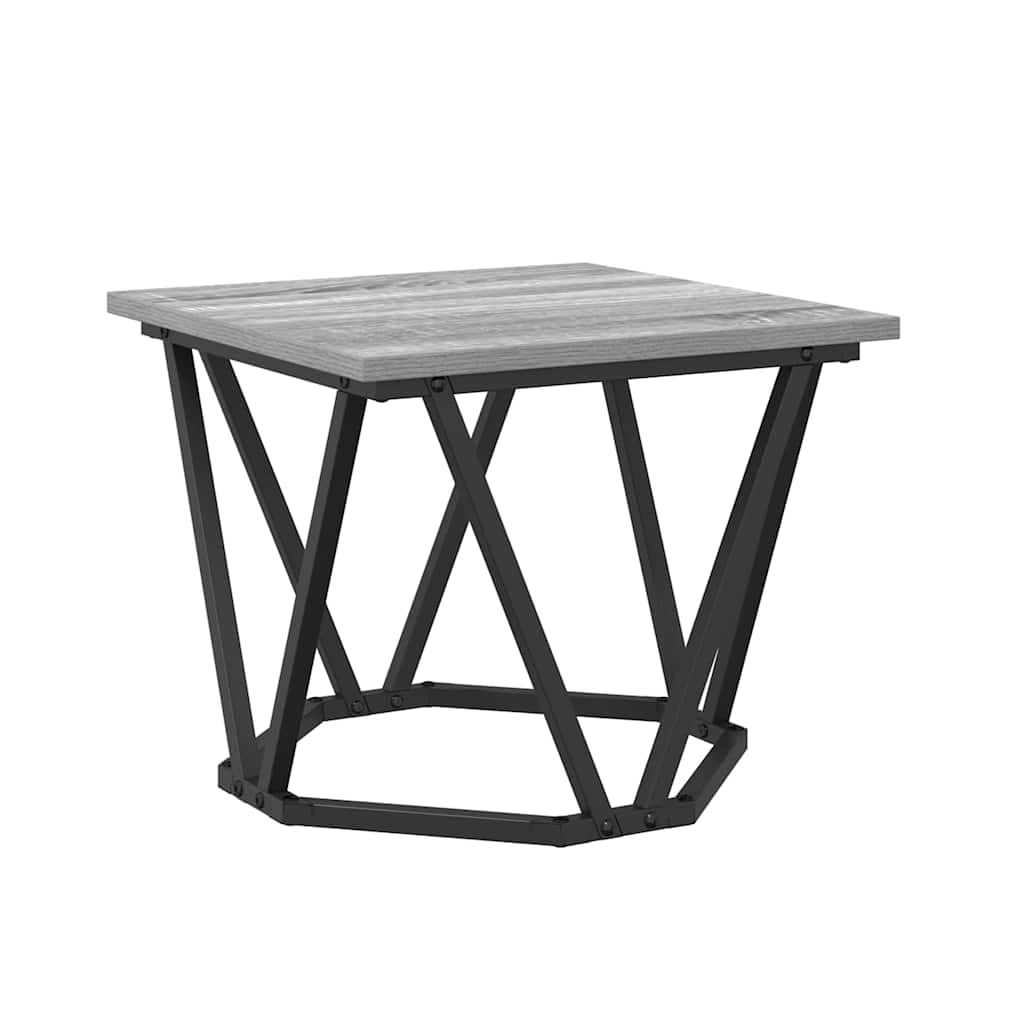 Coffee Table 3 pcs Grey sonoma 50 x 50 x 40 cm