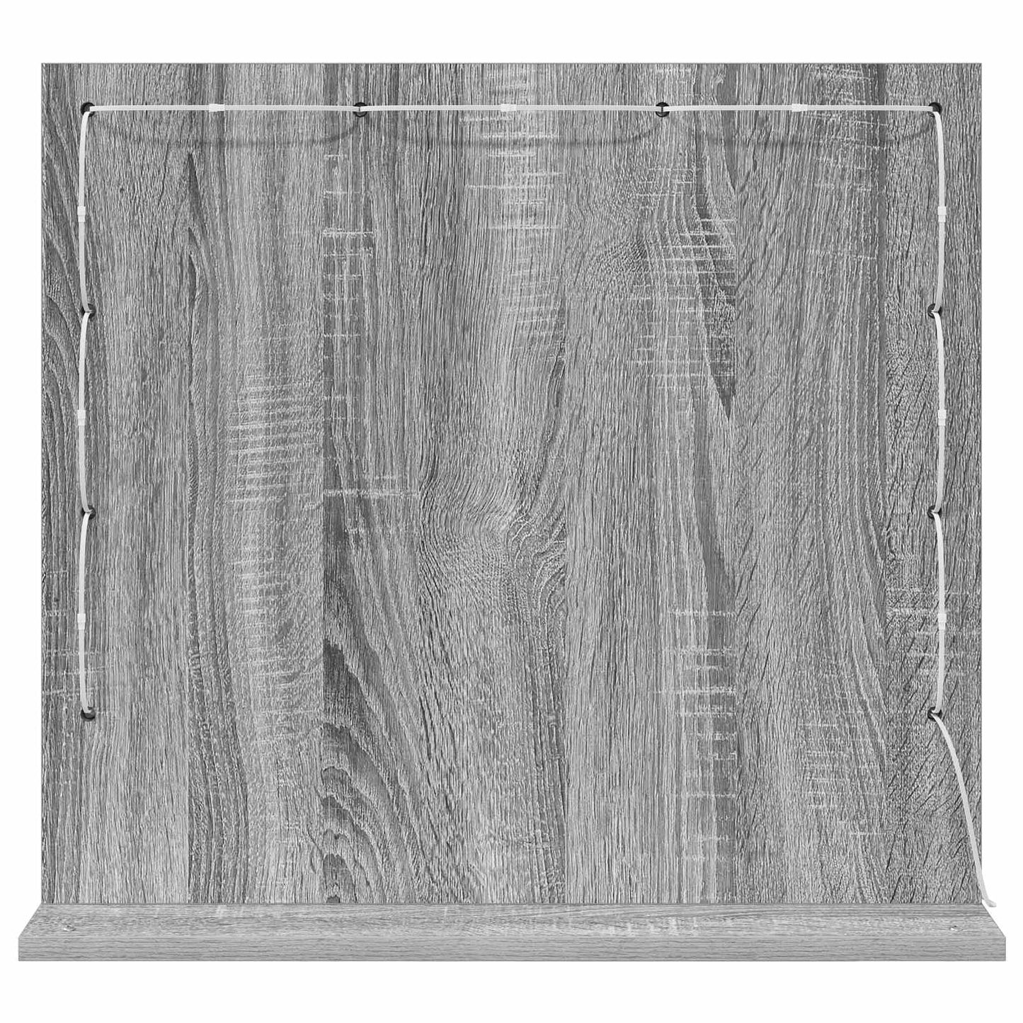 Vanity Mirror Rectangular Grey Sonoma 60 x 55 x 18 cm