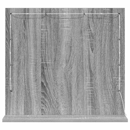 Vanity Mirror Rectangular Grey Sonoma 60 x 55 x 18 cm