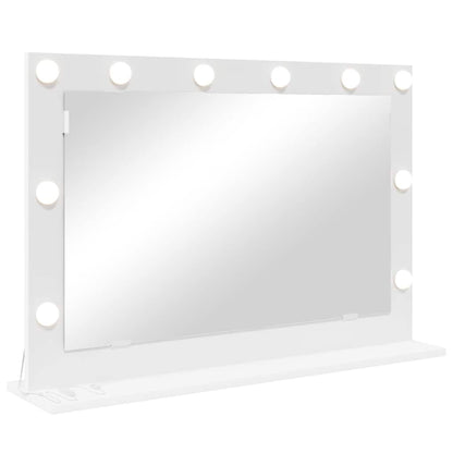 Vanity Mirror White 80 x 15 x 18 cm Glass and Engineered wood