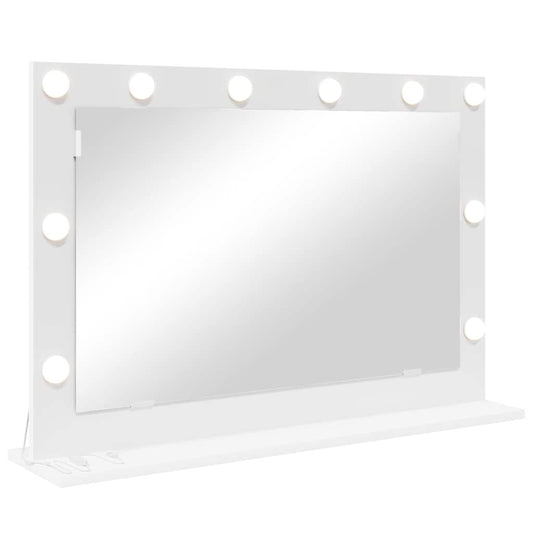Vanity Mirror White 80 x 15 x 18 cm Glass and Engineered wood