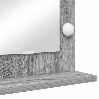 Vanity Mirror Rectangular Grey Sonoma 80 x 55 x 18 cm