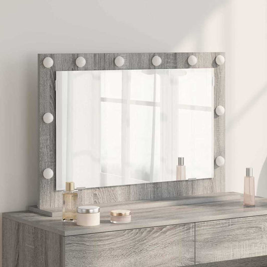 Vanity Mirror Grey Sonoma 80 x 55 x 18 cm Rectangular