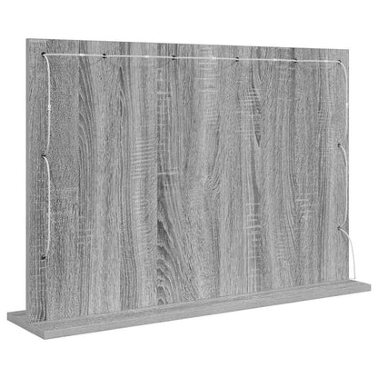 Vanity Mirror Rectangular Grey Sonoma 80 x 55 x 18 cm