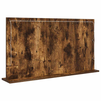 Vanity Mirror Rectangular Smoked Oak 100 x 55 x 18 cm