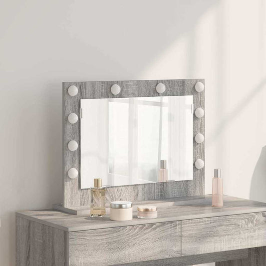 Vanity Mirror Grey Sonoma 60 x 45 x 18 cm Rectangular