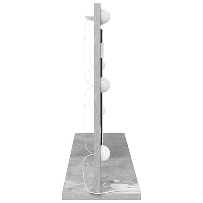 Vanity Mirror Rectangular Concrete Grey 80 x 45 x 18 cm