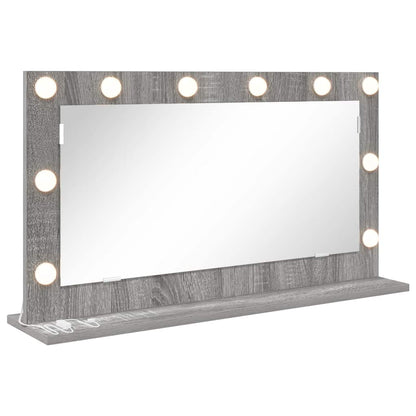 Vanity Mirror Rectangular Grey Sonoma 80 x 45 x 18 cm