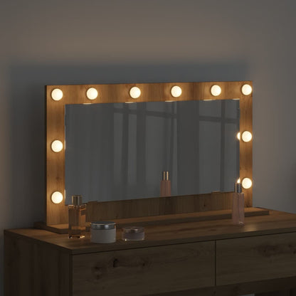 Vanity Mirror Artisan Oak 80 x 45 x 18 cm Rectangular