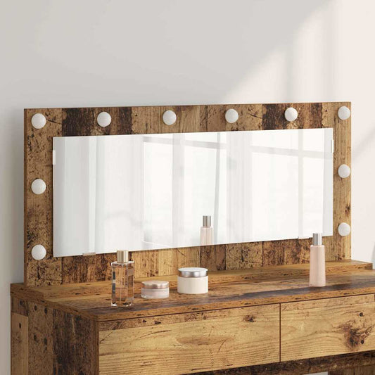 Vanity Mirror Old Wood 100 x 45 x 18 cm Rectangular