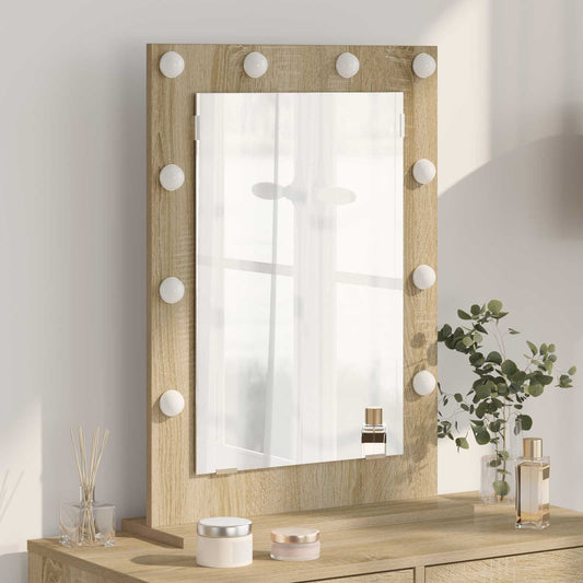 Vanity Mirror Sonoma Oak 70 x 50 x 18 cm Rectangular