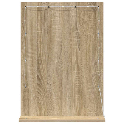 Vanity Mirror Rectangular Sonoma Oak 70 x 50 x 18 cm