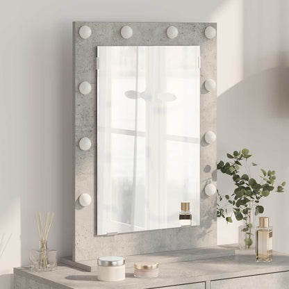 Vanity Mirror Rectangular Concrete Grey 70 x 50 x 18 cm