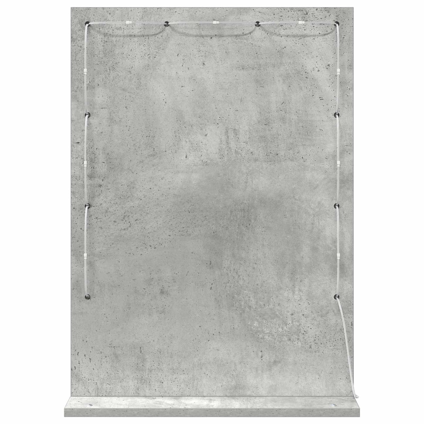 Vanity Mirror Rectangular Concrete Grey 70 x 50 x 18 cm