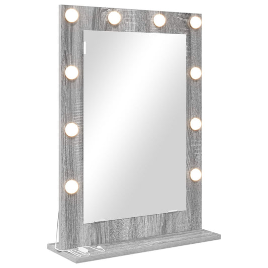 Vanity Mirror Grey Sonoma 70 x 50 x 18 cm Rectangular
