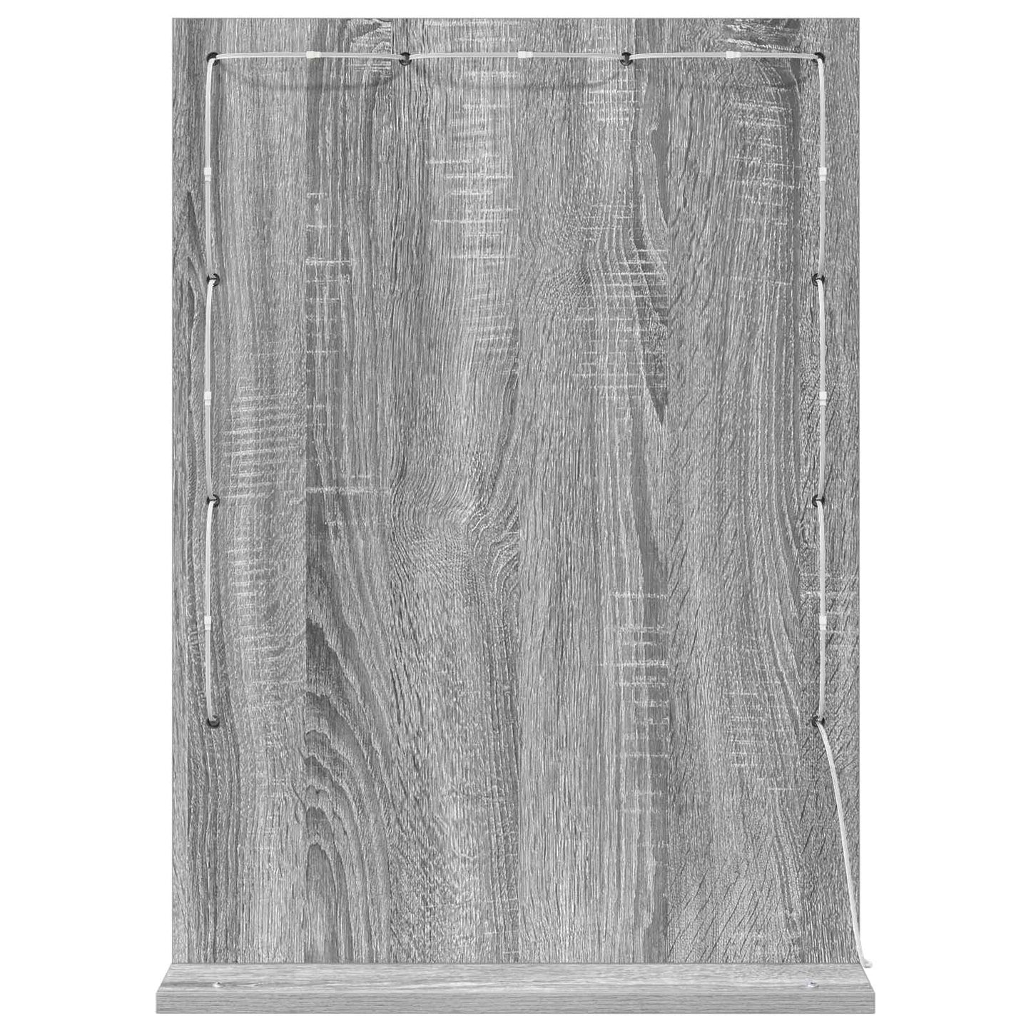 Vanity Mirror Rectangular Grey Sonoma 70 x 50 x 18 cm