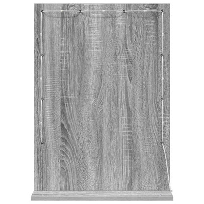 Vanity Mirror Rectangular Grey Sonoma 70 x 50 x 18 cm