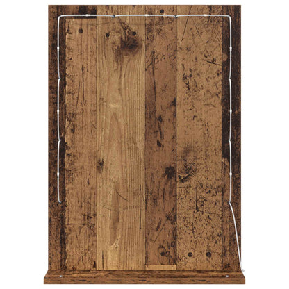 Vanity Mirror Rectangular with Mirror Old Wood 70 x 50 x 18 cm
