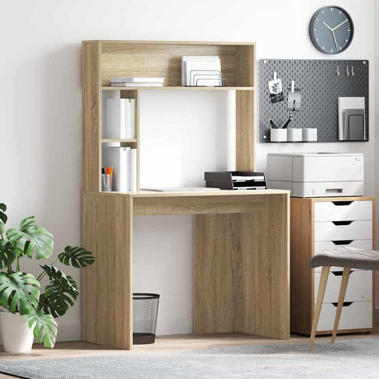 Desk Sonoma Oak 91 x 50 x 149 cm Engineered Wood
