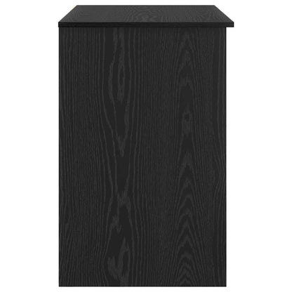 Desk with Drawer Black Oak 90 x 49 x 75 cm Engineered Wood