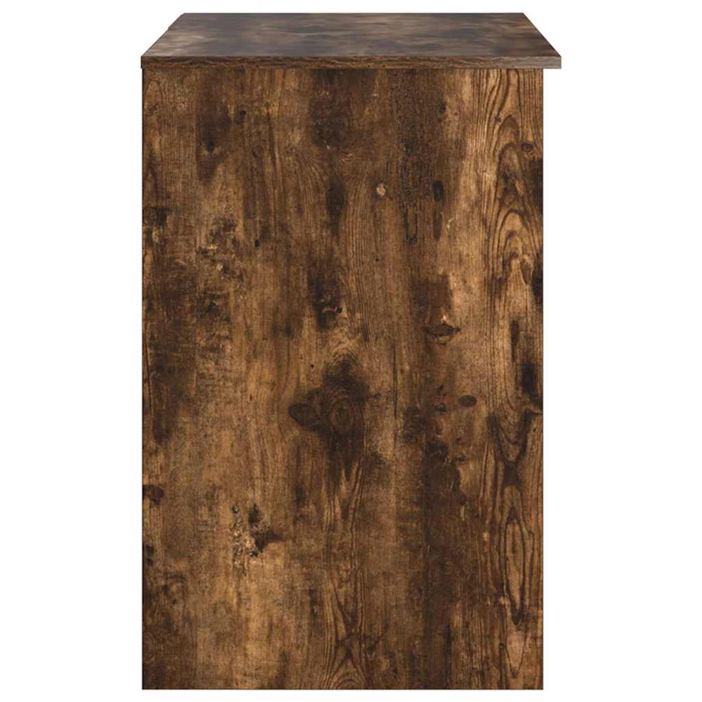 Desk with Drawer Smoked Oak 90 x 49 x 75 cm Engineered Wood