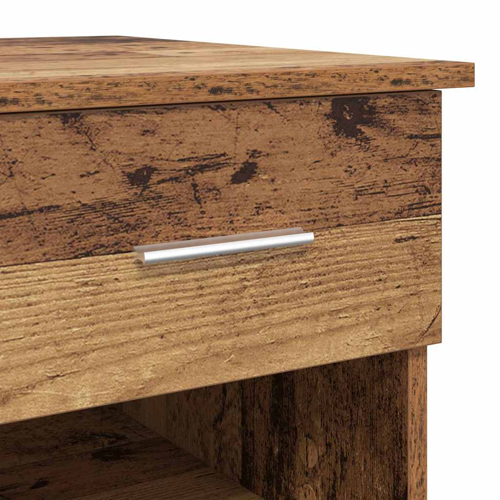 Desk with Drawer Old Wood 90 x 49 x 75 cm Engineered Wood