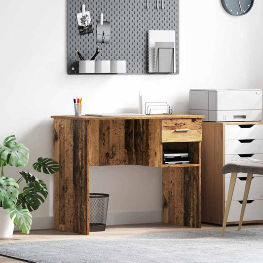 Desk Old Wood 90 x 49 x 75 cm Engineered Wood