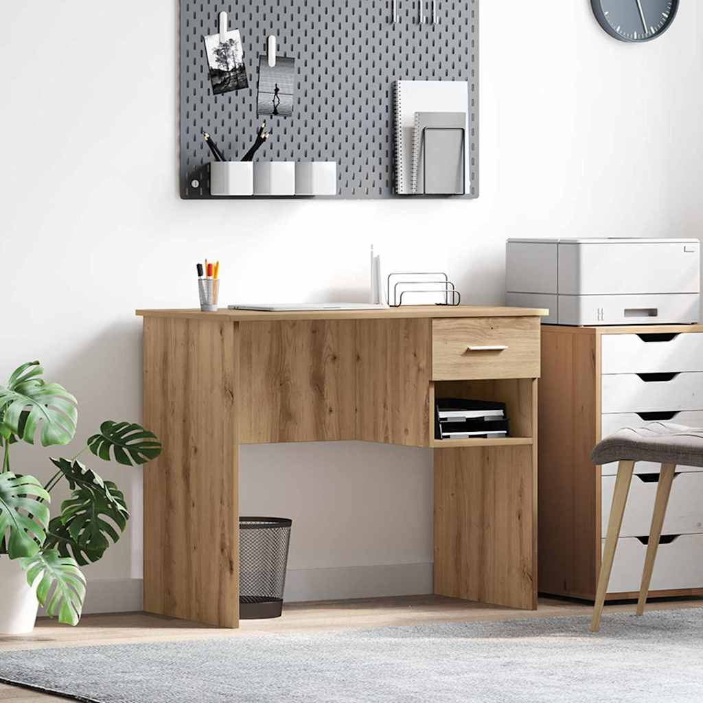Desk Artisan Oak Engineered Wood 90 x 49 x 75 cm