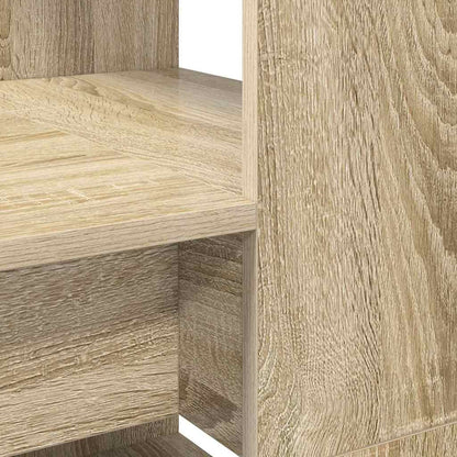 Desk with Shelf Sonoma Oak 113 x 54 x 120 cm Engineered Wood