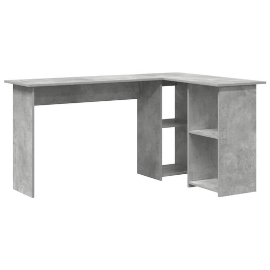 Desk Concrete Grey 142 x 102 x 73 cm Engineered Wood