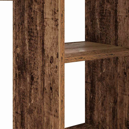 Desk with Shelf Old Wood 142 x 102 x 73 cm Engineered Wood