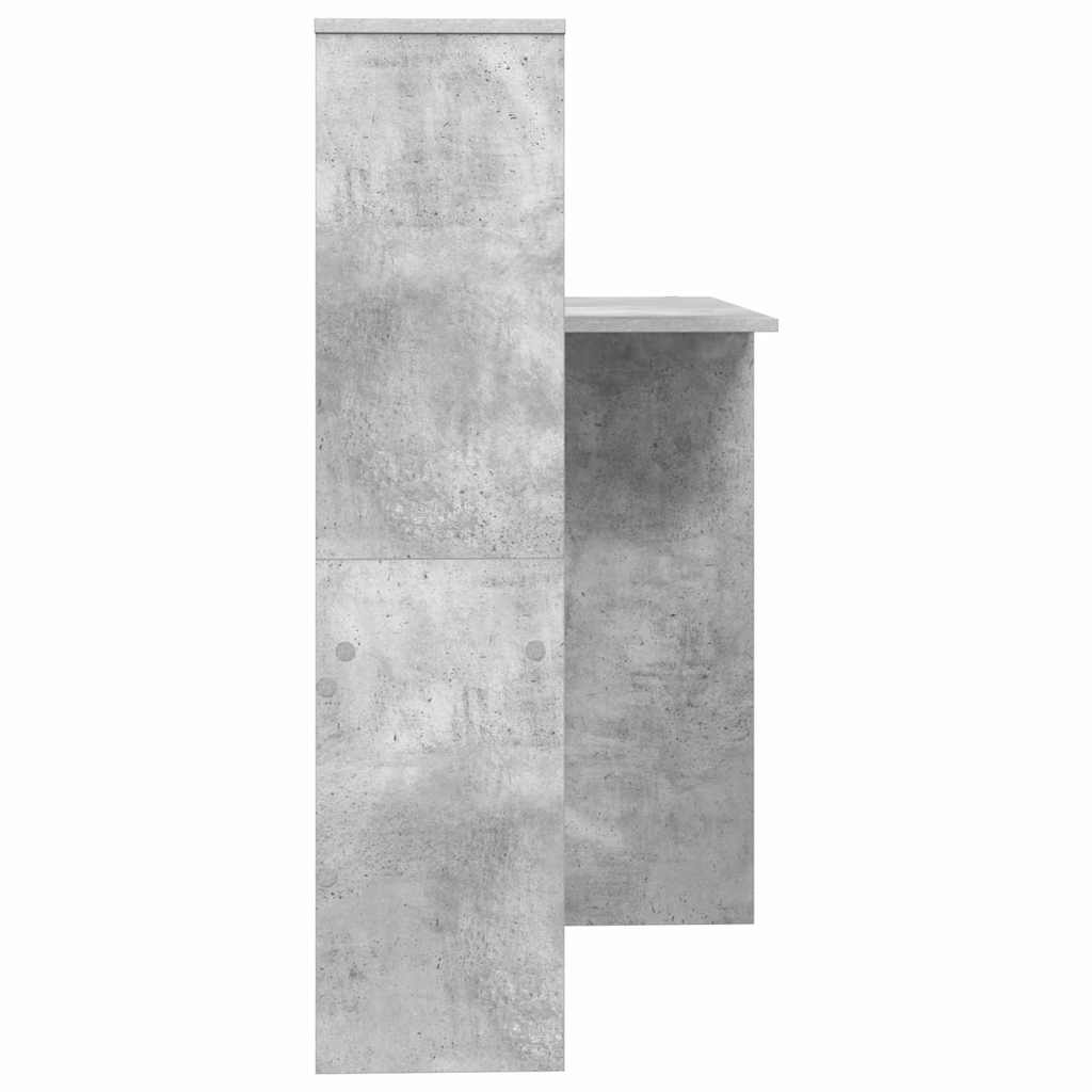 Desk Concrete Grey 131.5 x 50 x 106.5 cm Engineered Wood